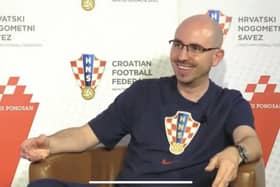 Marc Rochon, the Scottish-born video analyst for the Croatian national side, during an interview with the HNS podcast.