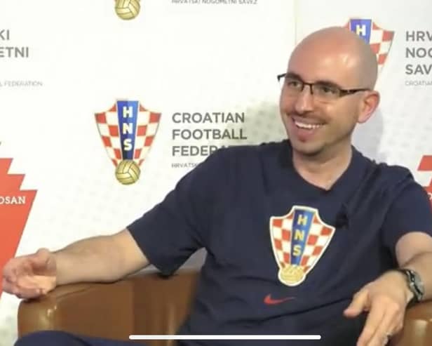 Marc Rochon, the Scottish-born video analyst for the Croatian national side, during an interview with the HNS podcast.