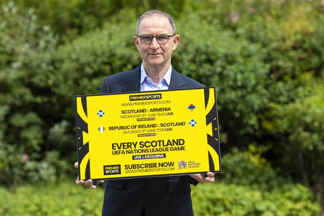Former Celtic manager Martin O’Neill was back in Glasgow promoting Premier Sports exclusive coverage of Scotland's Nation League games and admitted to missing his old job and old home. (Photo by Ross MacDonald / SNS Group)