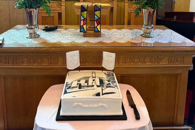 Anniversary cake.