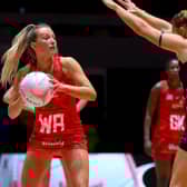 Bethany Dix in action for the Strathclyde Sirens in their win over Severn Stars at the Copper Box.