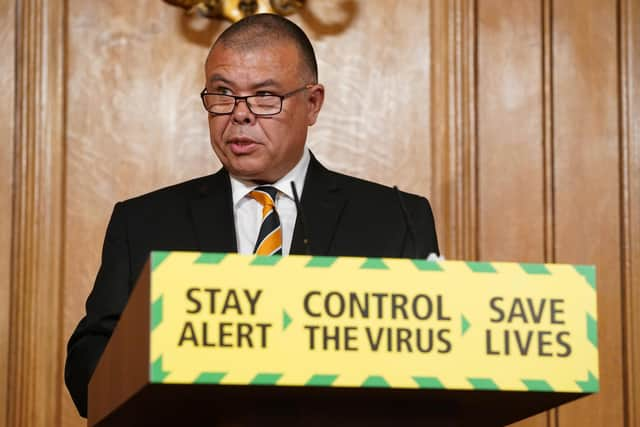 Deputy Chief Medical officer Jonathan Van-Tam during a media briefing in Downing Street, London, on coronavirus (COVID-19).