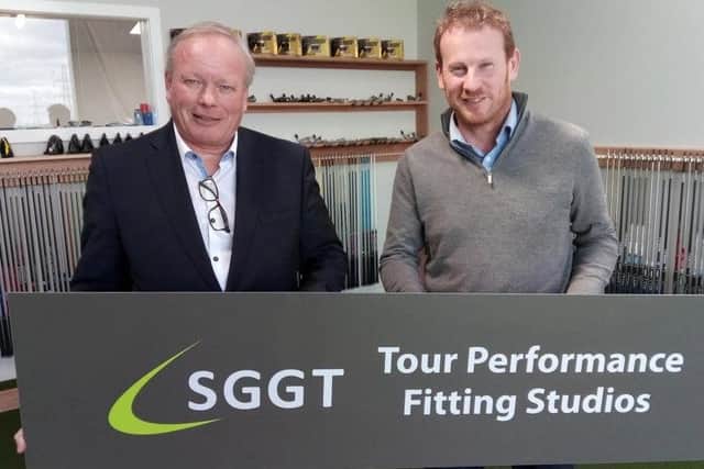 Swanston club captain Graeme Millar, left, and Scott Gourlay at the opening of the Tour Performance centre in the facility in June 2019. It was not damaged in the fire.