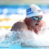 SMETHWICK, ENGLAND - JULY 30: Ross Murdoch of Team Scotland competes in the Men's 100m Breaststroke Heats on day two of the Birmingham 2022 Commonwealth Games at Sandwell Aquatics Centre on July 30, 2022 on the Smethwick, England. (Photo by Dean Mouhtaropoulos/Getty Images)