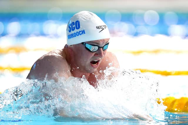 SMETHWICK, ENGLAND - JULY 30: Ross Murdoch of Team Scotland competes in the Men's 100m Breaststroke Heats on day two of the Birmingham 2022 Commonwealth Games at Sandwell Aquatics Centre on July 30, 2022 on the Smethwick, England. (Photo by Dean Mouhtaropoulos/Getty Images)