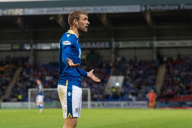 St Johnstone midfielder David Wotherspoon has received a three-match ban from Uefa. Picture: SNS