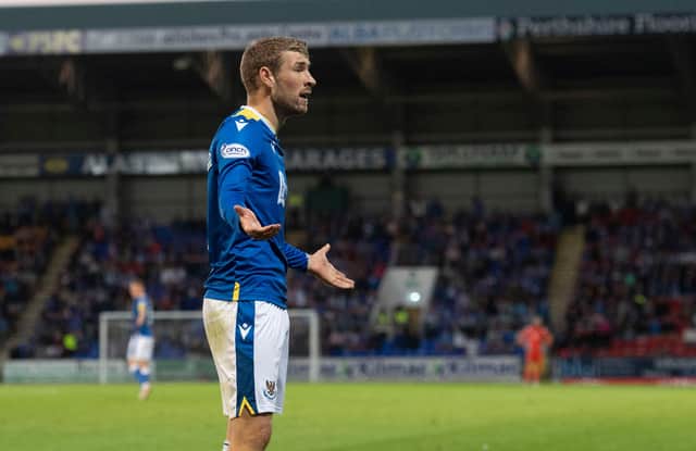 St Johnstone midfielder David Wotherspoon has received a three-match ban from Uefa. Picture: SNS