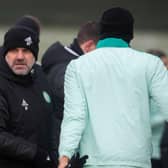 Celtic manager Ange Postecoglou takes training ahead of the Scottish Cup tie against Raith Rovers. (Photo by Craig Foy / SNS Group)