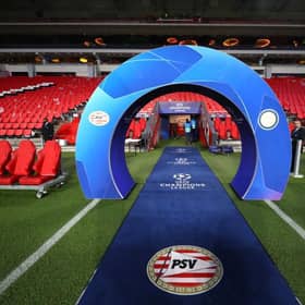 Rangers could face PSV Eindhoven in the Champions League play-off round.  (Photo by Dean Mouhtaropoulos/Getty Images)