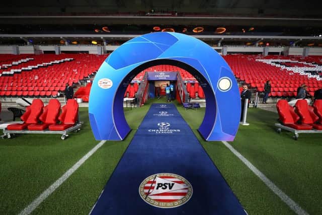 Rangers could face PSV Eindhoven in the Champions League play-off round.  (Photo by Dean Mouhtaropoulos/Getty Images)