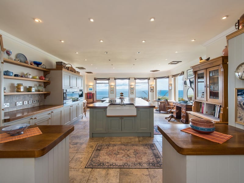 As well as breathtaking views, Canty Bay House's kitchen has ample space
