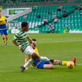 Celtic's Karamoko Dembele scores to make it 4-0 against St Johnstone.