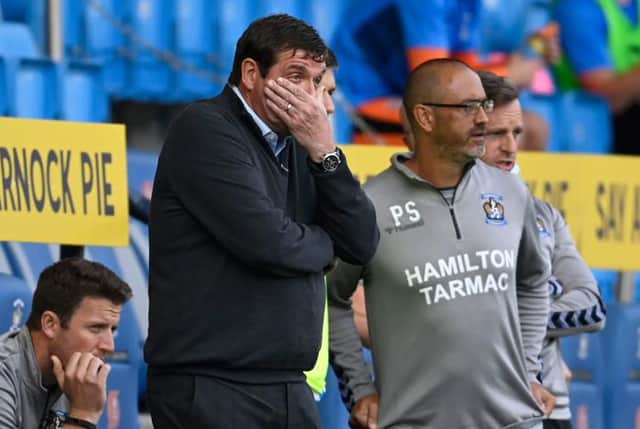 Kilmarnock manager Tommy Wright during the cinch Championship match between Kilmarnock and Inverness Caledonian Thistle at The BBSP at Rugby Park, on August 28, 2021, in Kilmarnock, Scotland (Photo by Rob Casey / SNS Group)