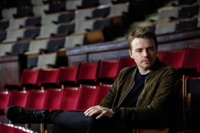 Actor Jack Lowden, who has started filming survival thriller Tornado in Scotland, at Leith Theatre. Picture: Andy O'Brien