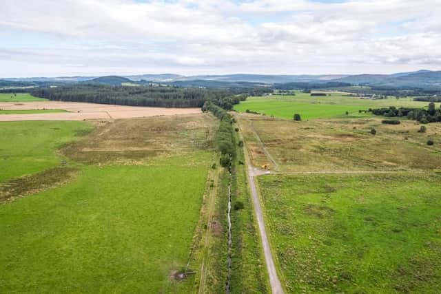 BEFORE: Beltie burn in Deeside had been straightened, deepened and lost its natural wetlands before the restoration work was carried out