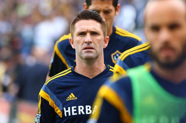 Robbie Keane was a team-mate of Steven Gerrard at LA Galaxy and Liverpool (Photo by Victor Decolongon/Getty Images)