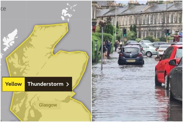 Yellow weather warning in place for mainland Scotland.