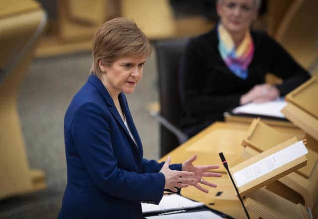 First Minister Nicola Sturgeon responded to calls to apologise to transgender people for alleged problems.