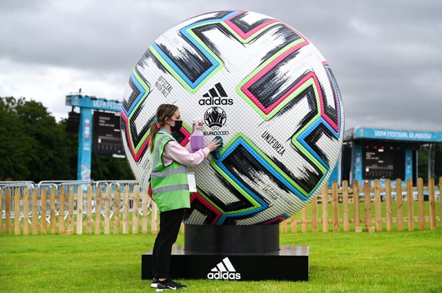 First look at UEFA EURO 2020 Fan Zone at Glasgow Green as the venue prepares to welcome fans.
