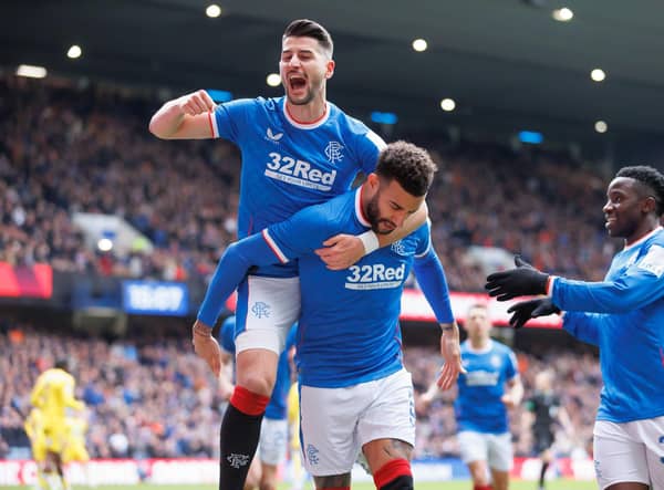 Connor Goldson opened the scoring for Rangers at Ibrox against Kilmarnock.