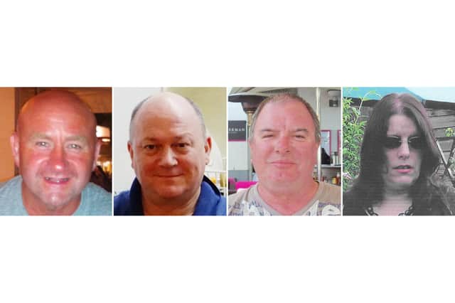 Duncan Munro, 46, from Bishop Auckland, George Allison, 57, from Winchester, Gary McCrossan, 59, from Inverness and and Sarah Darnley, 45, from Elgin, who died when a Super Puma helicopter ditched on its approach to Sumburgh, Shetland, in 2013.