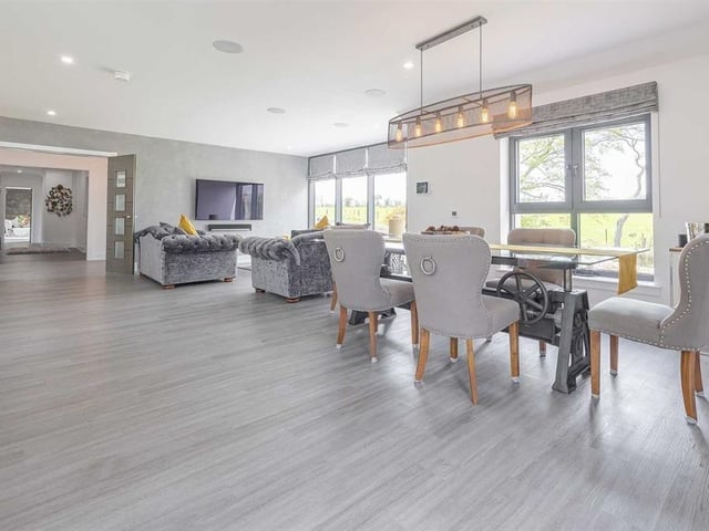 Living and dining area.