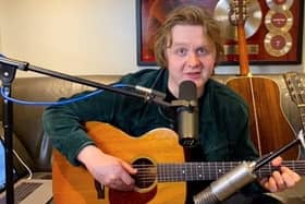 The Best UK Award went to Capaldi, who played an acoustic rendition of two of his biggest tracks Before You Go and Someone You Loved, from his home (credit: Nordoff Robbins).