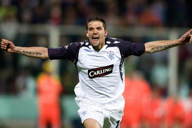Nacho Novo sent the Rangers fans into a frenzy after his penalty sealed a place in the 2008 Uefa Cup Final
