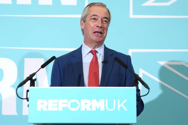Reform Party leader Nigel Farage