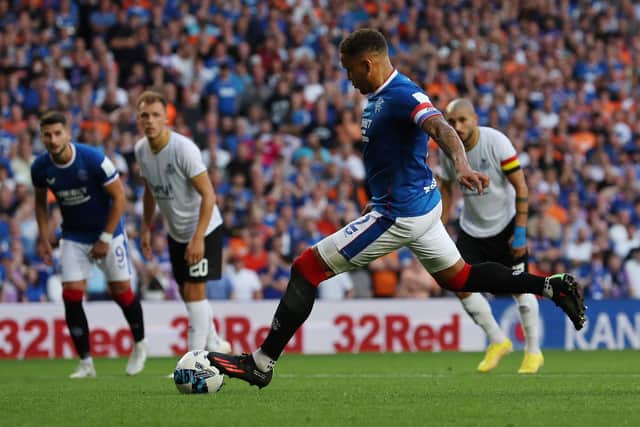 James Tavernier opened the scoring for Rangers from the penalty spot.