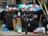 Trade union leaders warn that scenes like this of uncollected refuse could be common across Scotland as council workers vote to strike over pay