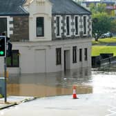 Flooding at Links St/Bridge St  in Kirkcaldy (Pic: Fife Photo Agency)
