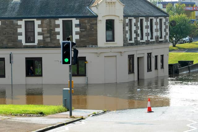 Flooding at Links St/Bridge St in Kirkcaldy (Pic: Fife Photo Agency)