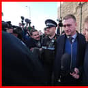 Former Scotland rugby captain Stuart Hogg leaves Selkirk Sheriff Court last week. He was sentenced to a community payback order with one year of supervision and a five-year non-harassment order after he admitted abusing his estranged wife over the course of five years (Picture: Andrew Milligan/PA)