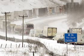 Despite the A74/M74 route south having motorway status these days, the road can still present challenges.