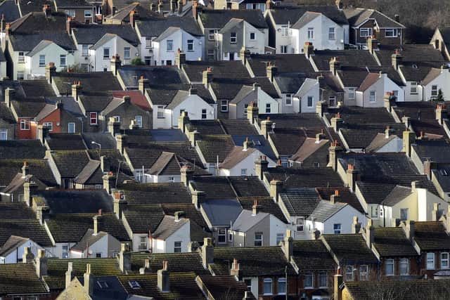 A view of houses. The average two-year fixed-rate homeowner mortgage rate has surpassed the levels seen in the aftermath of last autumn's mini-budget. Picture: Gareth Fuller/PA Wire