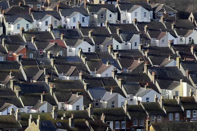 A view of houses. The average two-year fixed-rate homeowner mortgage rate has surpassed the levels seen in the aftermath of last autumn's mini-budget. Picture: Gareth Fuller/PA Wire