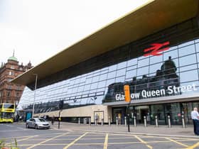The wide new front entrance to the station onto George Square. Picture: Lisa Ferguson