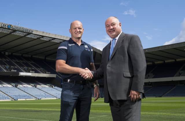 The outgoing Scottish Rugby chief executive Mark Dodson has backed national coach Gregor Townsend to continue his "outstanding work".  (Picture: SNS Group/ SRU Paul Devlin)