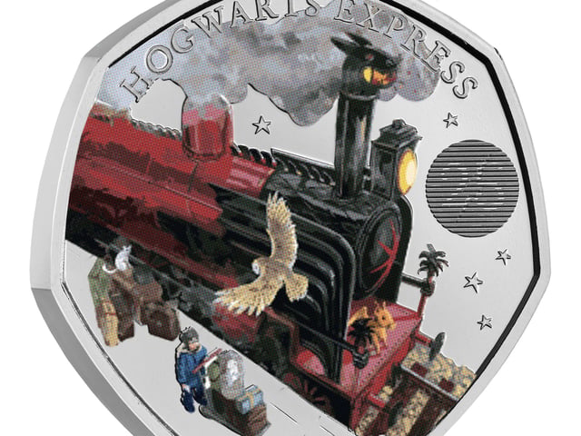 The Royal Mint’s Harry Potter collection will be one of a small number that will have a change of portrait during the series, the Mint said.