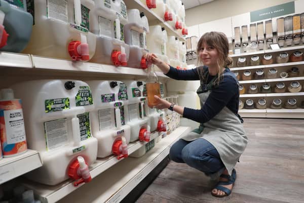 The Refillery store in Edinburgh's Newington area opened in January 2019 and now sees more than 1,000 customers each week