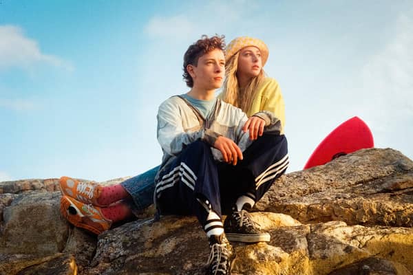 Rising stars Louis McCartney and Ella Lily Hyland star in the new Scottish feature film Silent Road. Picture: Ali Tollervey