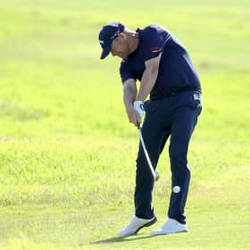 David Drysdale in action during the final round of the Portugal Masters at Dom Pedro Victoria Golf Course in Quarteira. Picture: Warren Little/Getty Images.