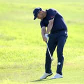 David Drysdale in action during the final round of the Portugal Masters at Dom Pedro Victoria Golf Course in Quarteira. Picture: Warren Little/Getty Images.