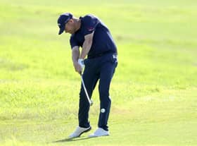 David Drysdale in action during the final round of the Portugal Masters at Dom Pedro Victoria Golf Course in Quarteira. Picture: Warren Little/Getty Images.