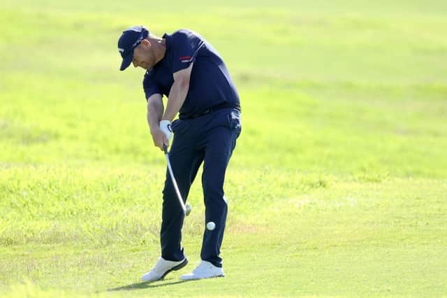 David Drysdale in action during the final round of the Portugal Masters at Dom Pedro Victoria Golf Course in Quarteira. Picture: Warren Little/Getty Images.