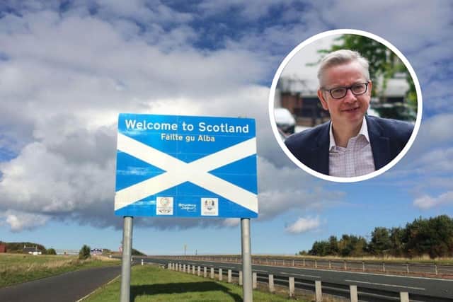 Michael Gove calls Scottish border protestors 'bampots'