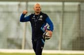 Scotland head coach Gregor Townsend during a training session at the Oriam last week.  (Photo by Ross MacDonald / SNS Group)