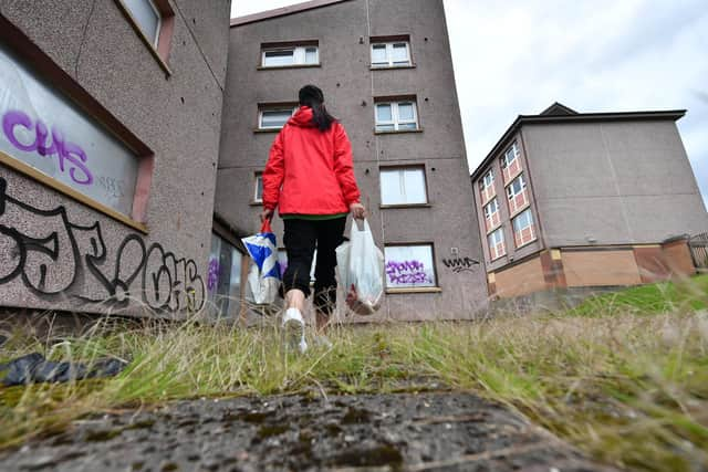 Approximately 460,000 people in Scotland were living in very deep poverty between 2017 and 2020, according to the research. Picture: John Devlin