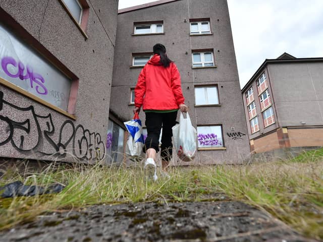 Approximately 460,000 people in Scotland were living in very deep poverty between 2017 and 2020, according to the research. Picture: John Devlin